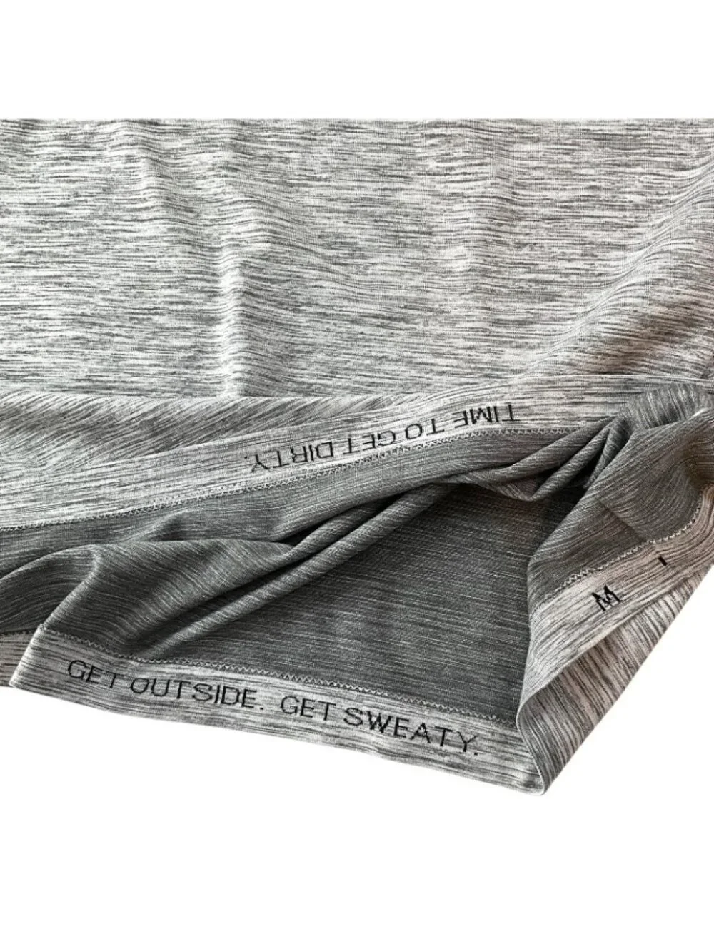 Lululemon Metal Vent Tech Henley Shirt Mens Medium Gray Short Sleeve Running